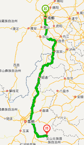 成都至云南文山自駕旅游攻略