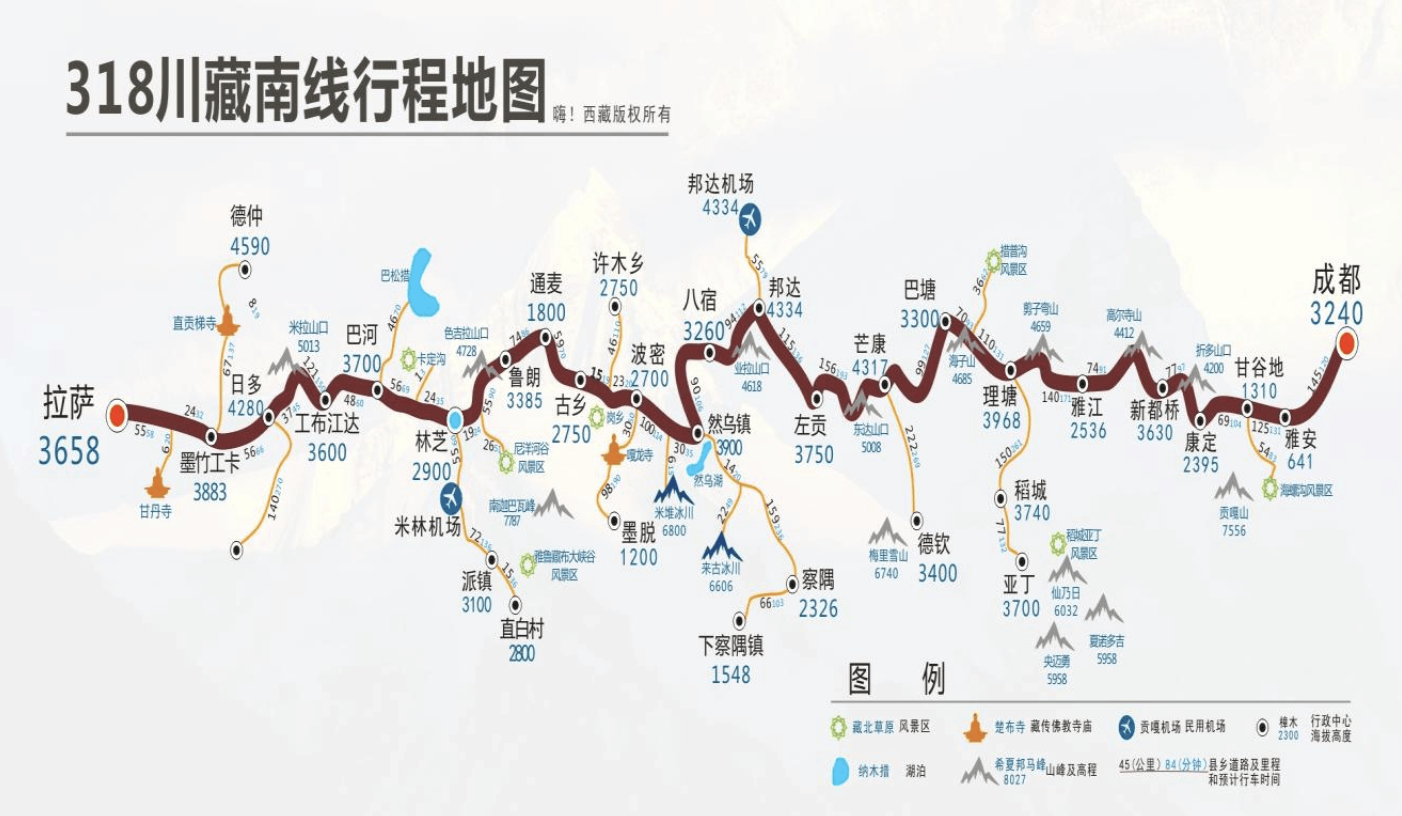 成都到稻城旅游自駕游攻略